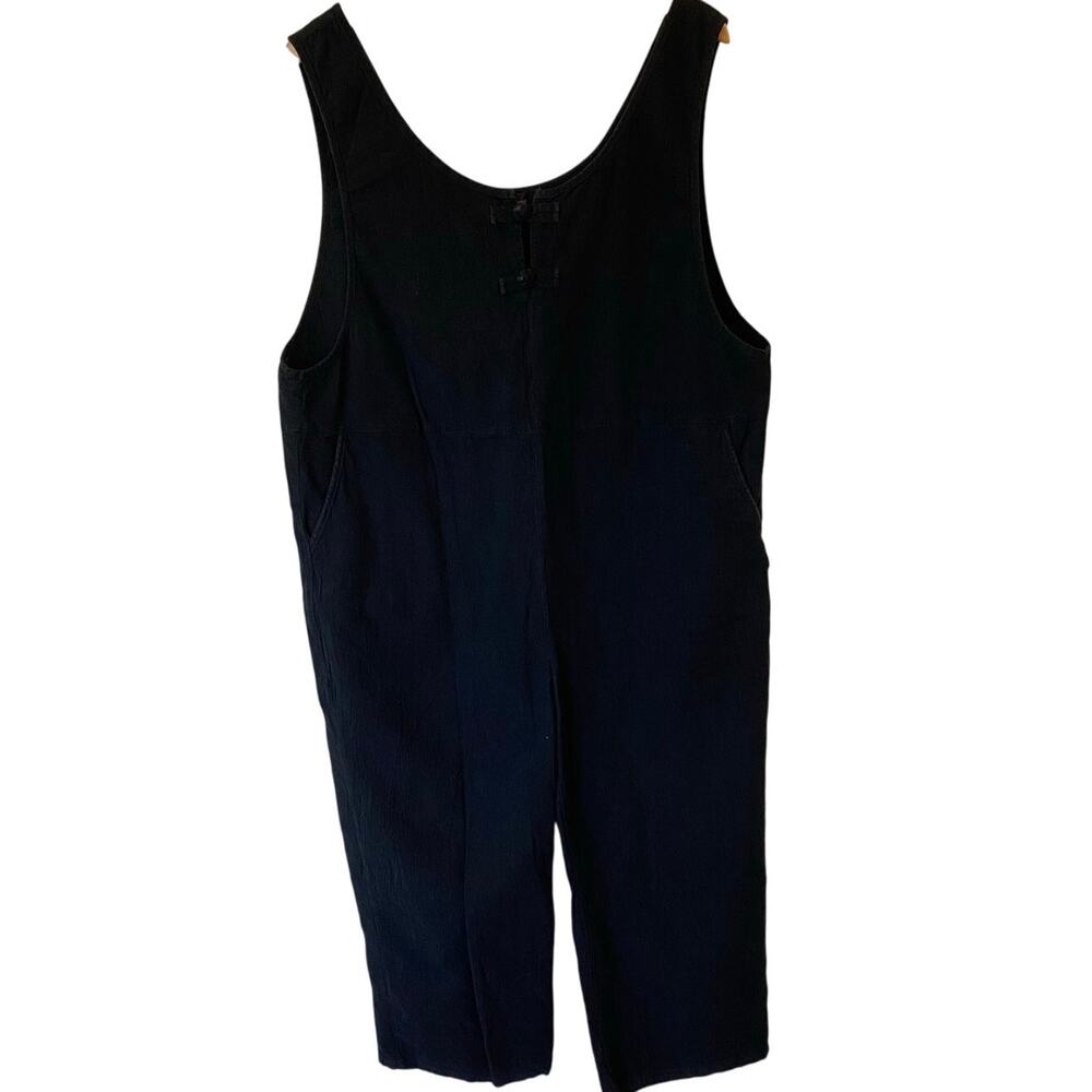 Celmia Collection Sleeveless Scoop Neck Pull On Romper Black Women's Size XXL